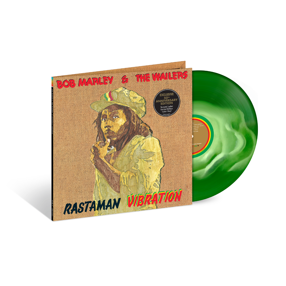 Rastaman Vibration: Exclusive Canvas Wrapped Green Vinyl LP - Bob Rastaman Vibration: Exclusive Canvas Wrapped Green Vinyl LP - Bob