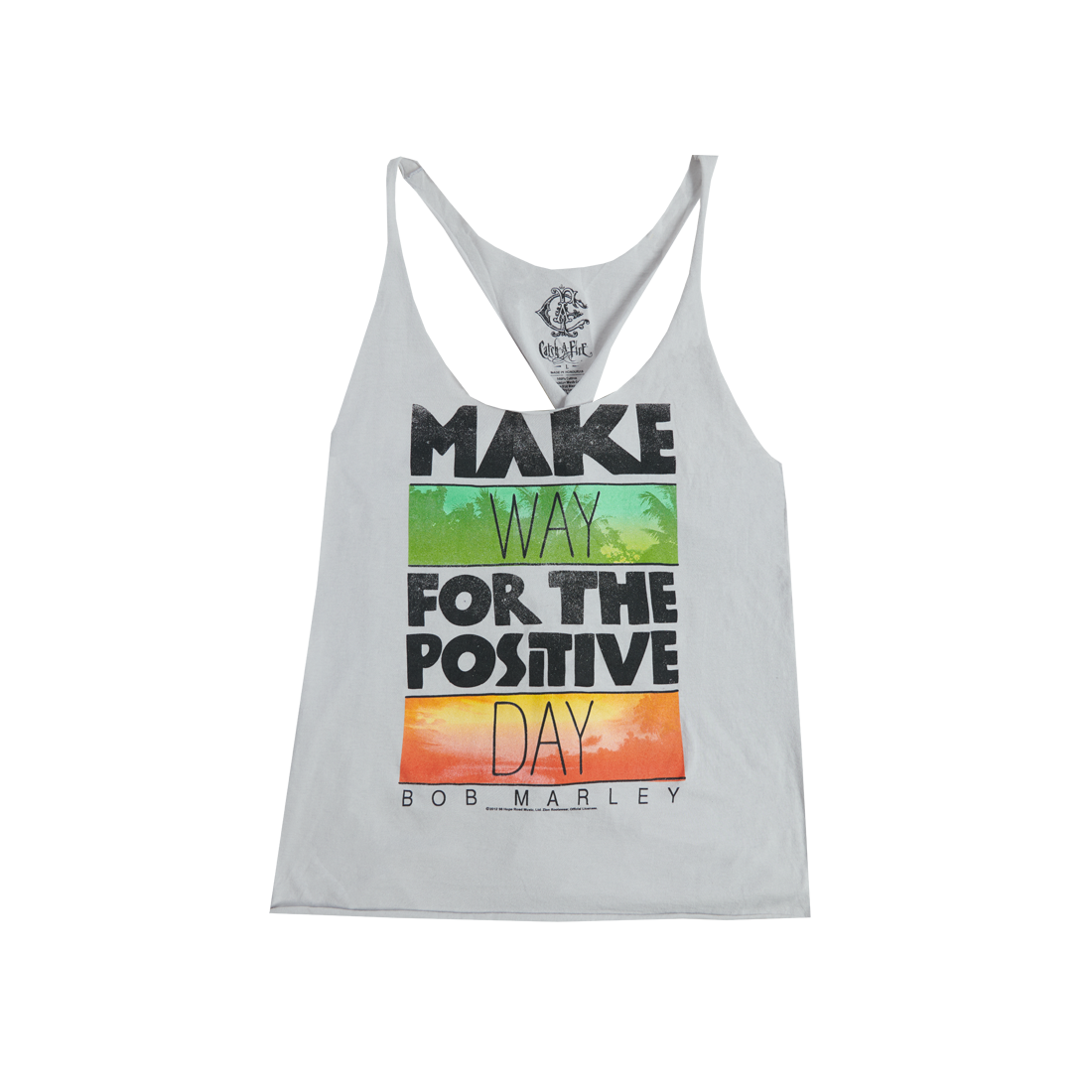 Bob Marley - Catch a Fire Make Way Twist Ladies Tank Top
