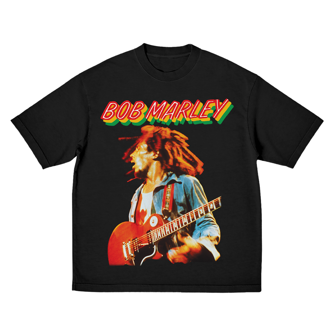 Bob Marley Estate - Live! Guitar T-Shirt