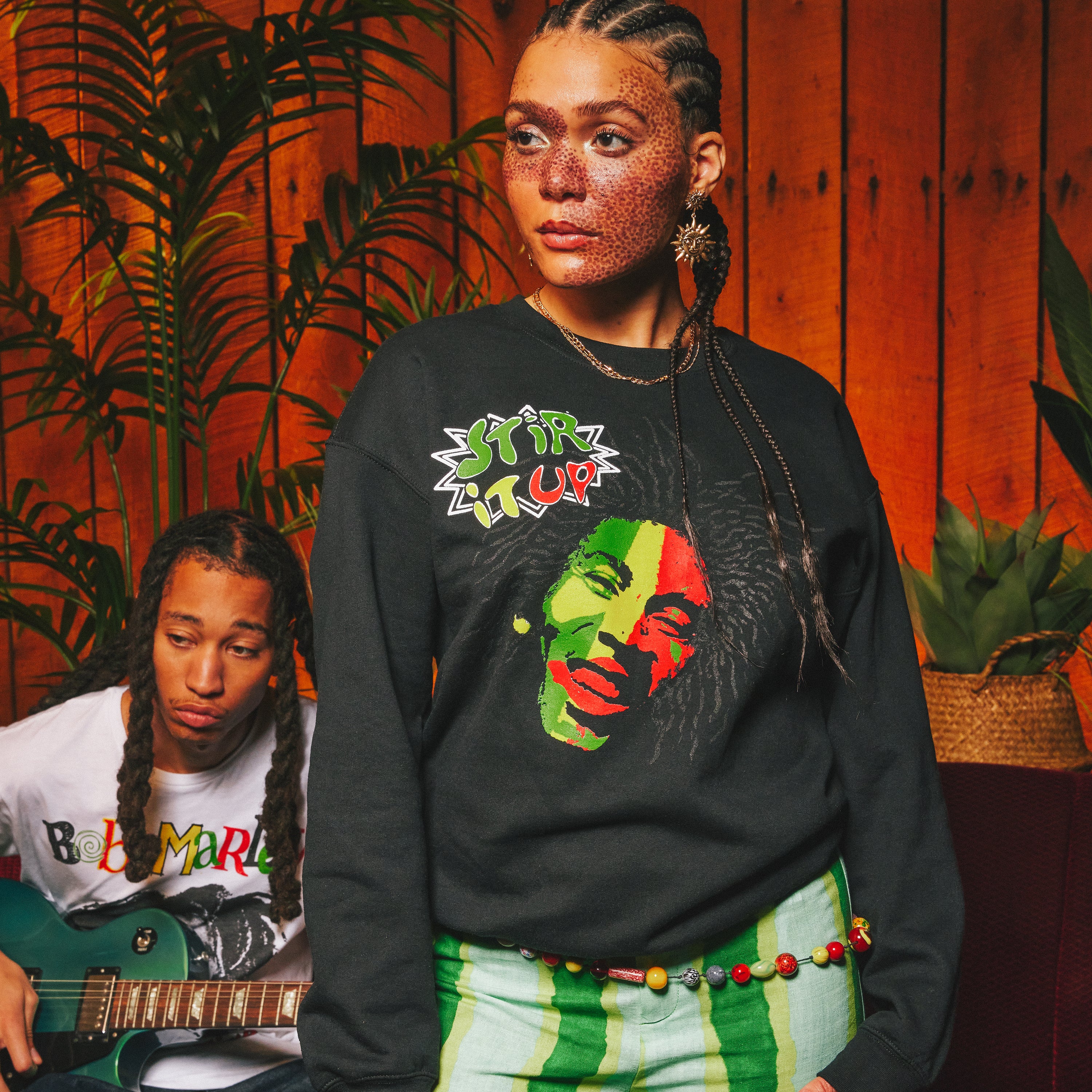 Bob Marley - Stir it Up Crewneck Sweatshirt