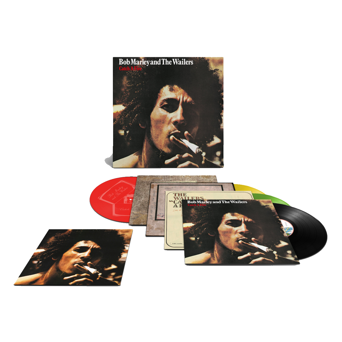 Bob Marley and The Wailers - Catch A Fire - 50th Anniversary Edition Exclusive Colour Vinyl 3LP + 12''