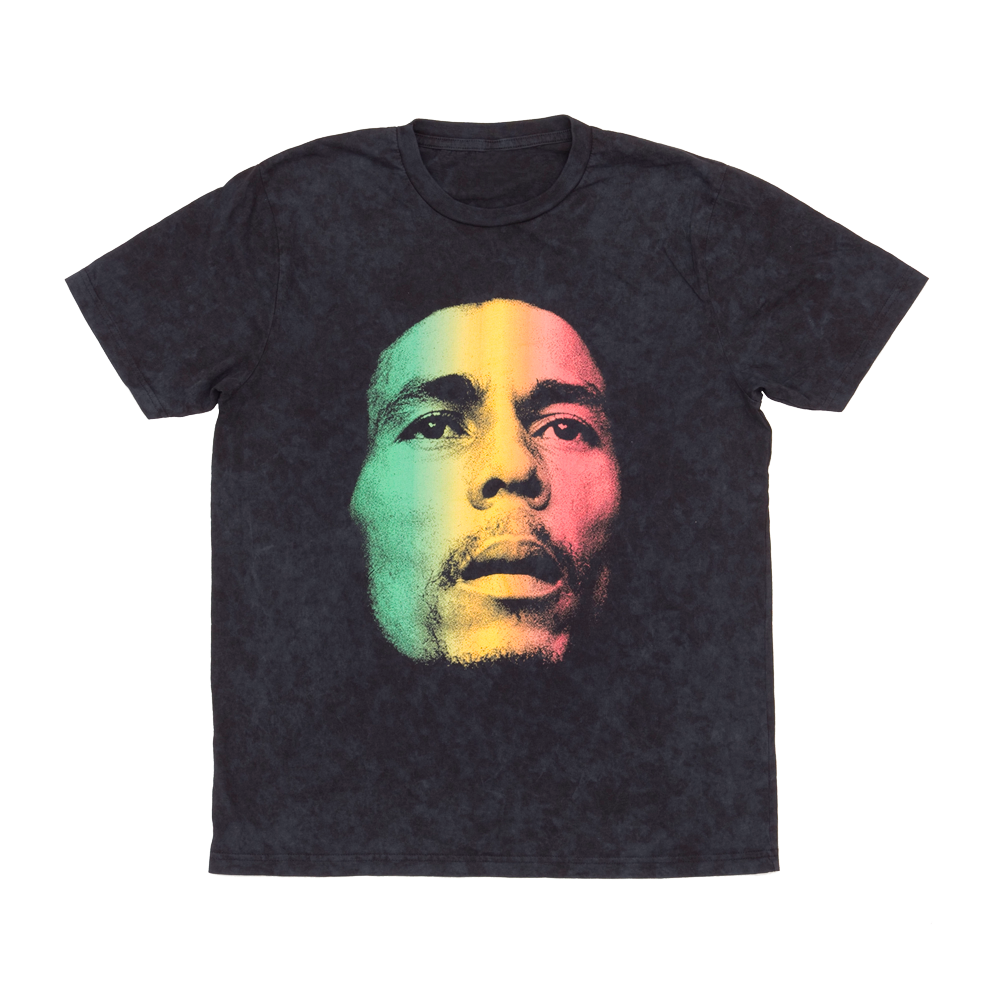 Bob Marley - Washed Gradient Face T-Shirt